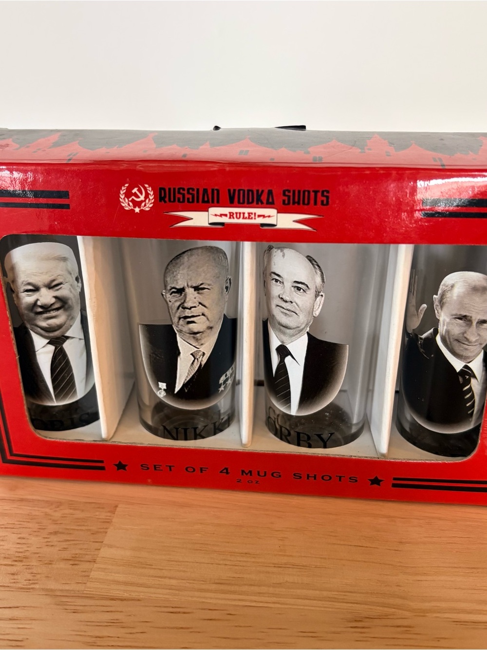 Russian Vodka “Mug” Shots Set of 4